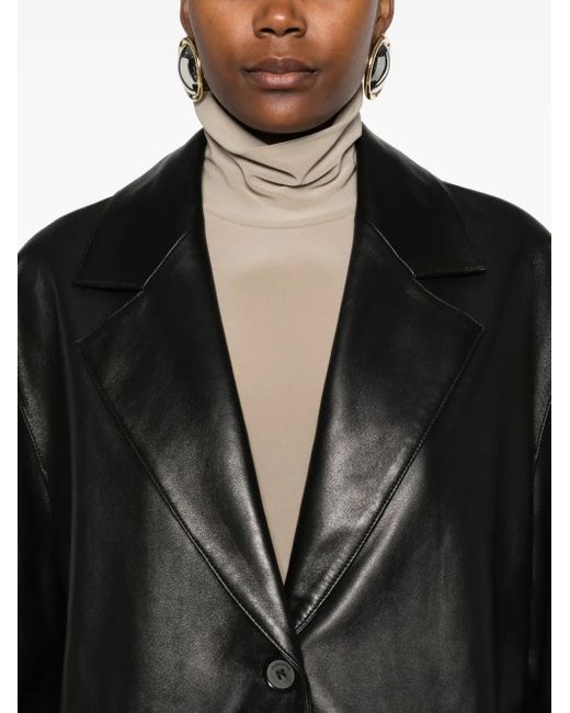 Cappotto Con Bottoni di Magda Butrym in Black