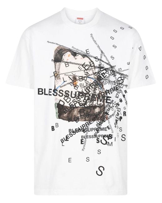 Supreme White X BLESS Observed in a Dream T-Shirt