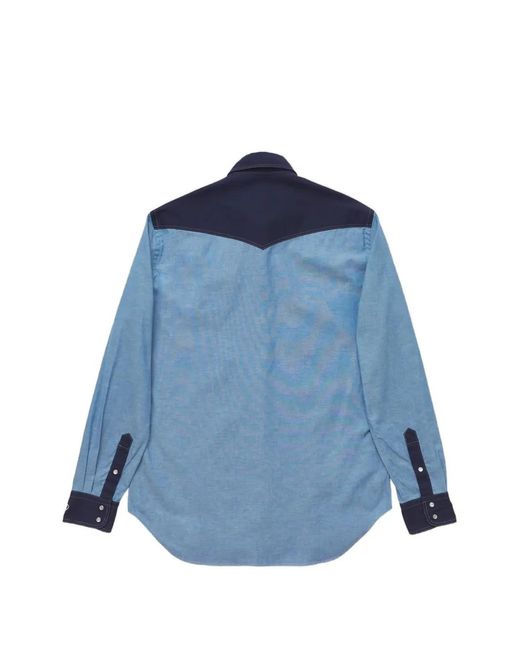 Nicholas Daley Blue Chemise D'Inspiration Western for men