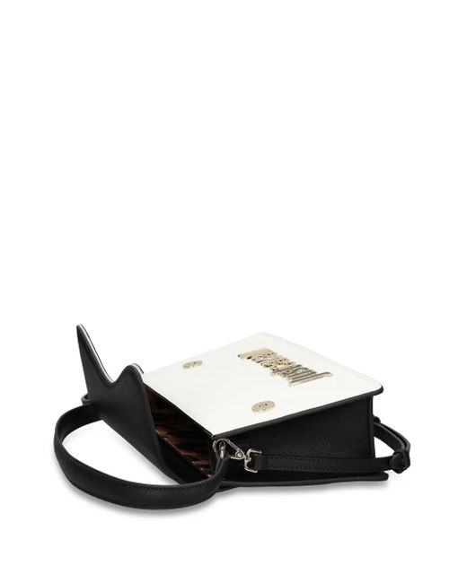 Just Cavalli ロゴプレート ショルダーバッグ Black