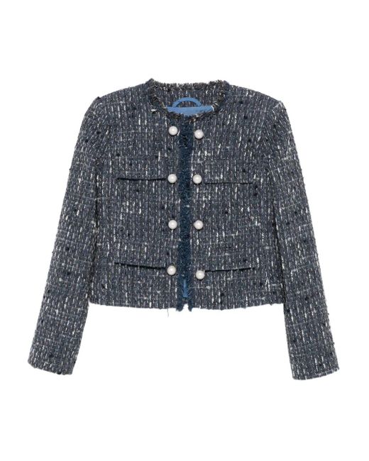 Chaqueta de tweed Liu Jo de color Blue