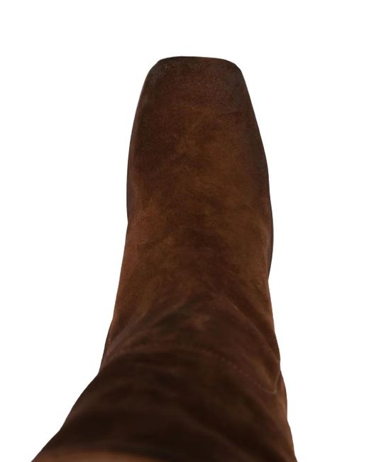 Marsèll Brown 55Mm Cassello Square-Toe Suede Ankle Boots