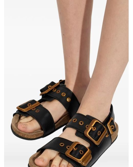 AllSaints White Staffa Leather Sandals