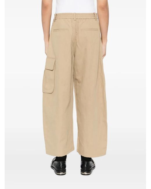 Pantaloni A Gamba Ampia Con Pieghe di CROQUIS in Natural da Uomo