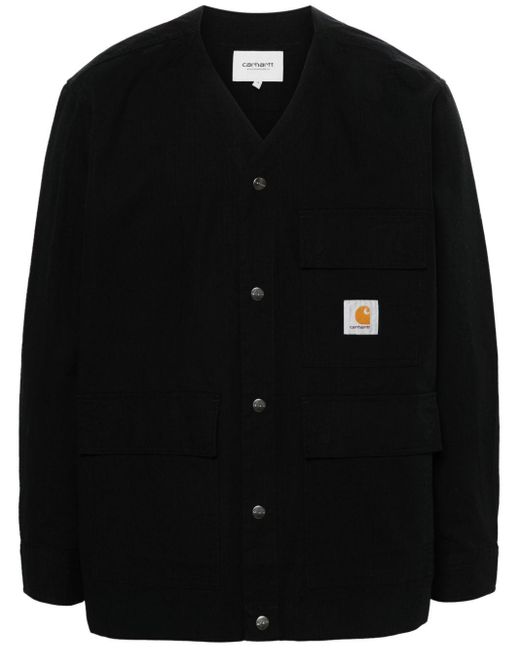 Chemise à logo appliqué Carhartt pour homme en coloris Black