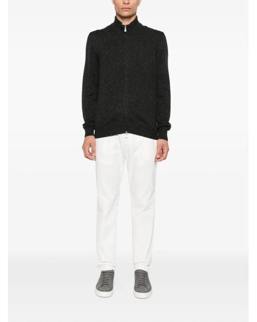 Herno White Drawstring-Waist Trousers for men