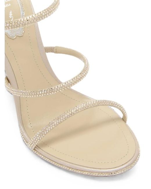 Rene Caovilla White 105Mm Cleo Sandals