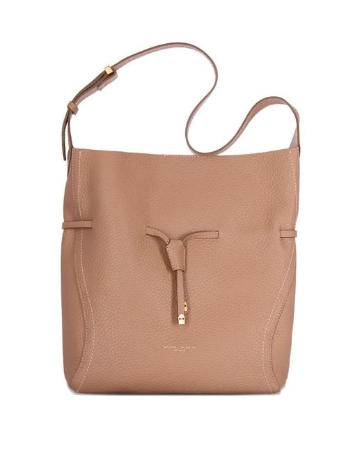 Gianni Chiarini Natural Sienna Drawstring Shoulder Bag