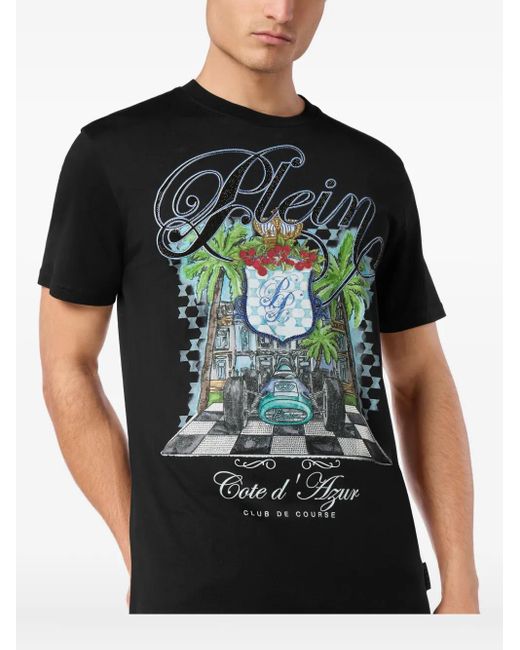 Philipp Plein Black Cote D'Azur T-Shirt for men