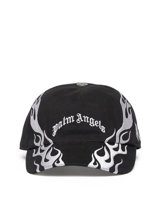Palm Angels Black Logo-Detail Cap for men