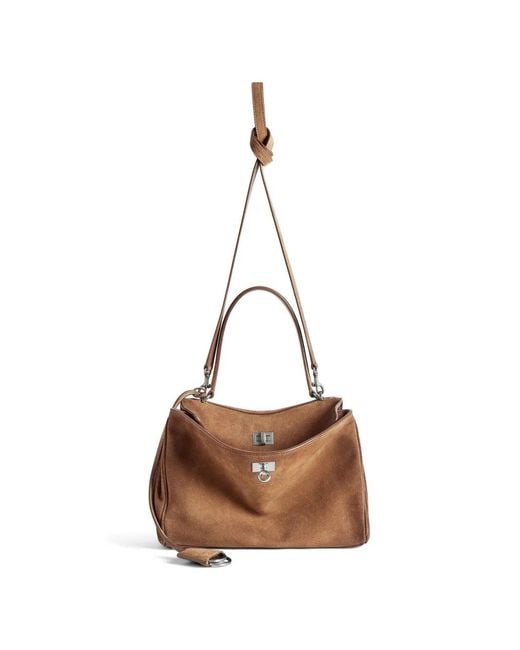 Balenciaga Brown Small Rodeo Shoulder Bag