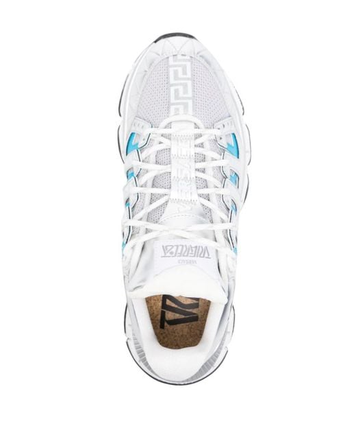 Versace Trigreca Sneakers mit Mesh-Einsätzen in Blue für Herren