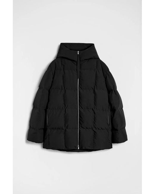 Jil Sander Black Quilted Down Jacket for men