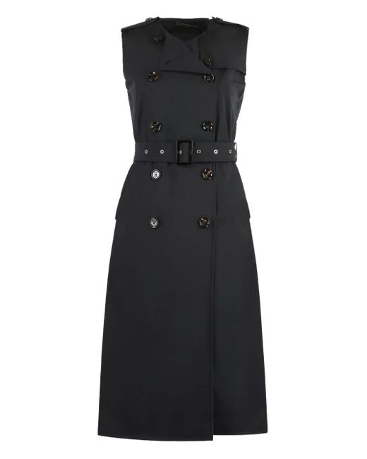 Moorer Aurelia トレンチコート Black