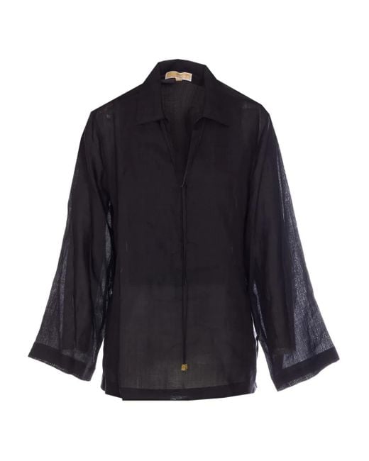 Camicia Ramie di MICHAEL Michael Kors in Blue