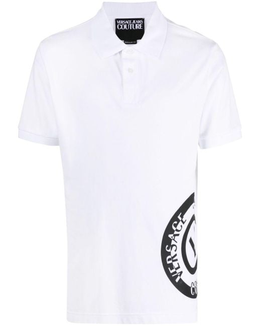 Versace Poloshirt Met Logoprint in het White voor heren