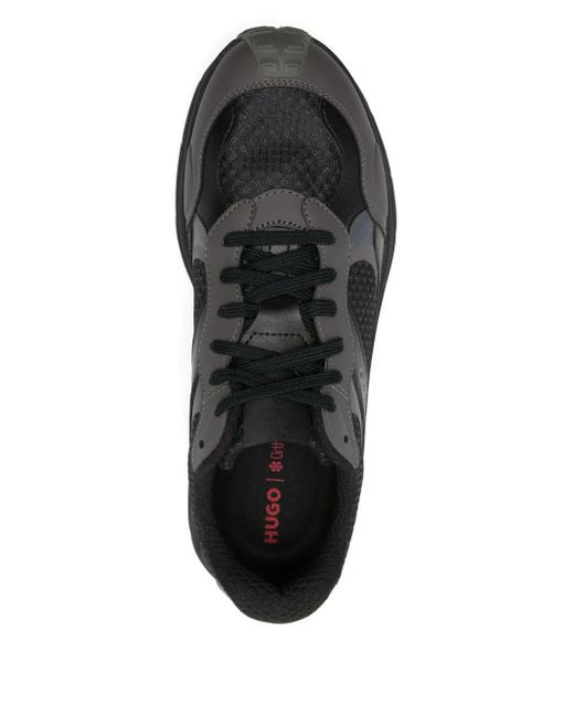 HUGO Sneakers mit Einsätzen in Black für Herren