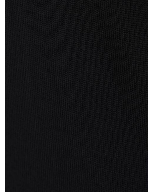 Roberto Collina Black Turtleneck Merino-Wool Sweater for men