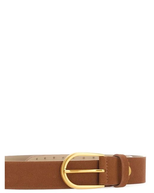 Gianni Chiarini White Studded Round-Buckle Belt for men