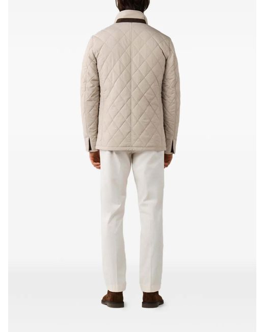 Hackett Natural Quilted Paddock Padded Jacket for men