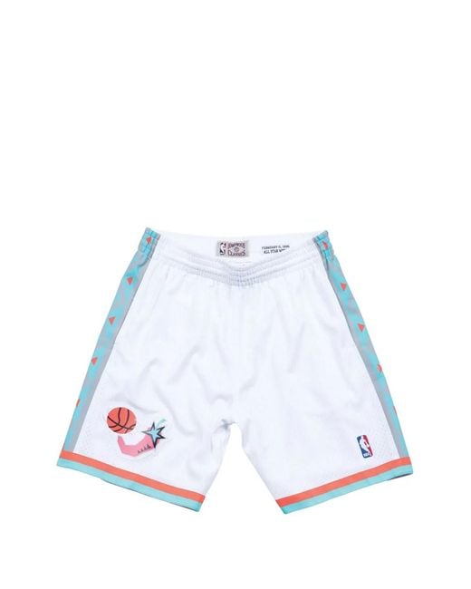 Mitchell & Ness White Nba "1996 All-Star West" Shorts for men