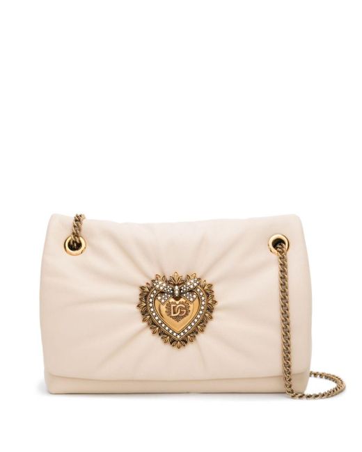 Dolce & Gabbana Natural Devotion Leather Crossbody Bag