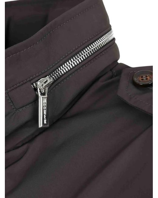 Moorer Black Buttoned Pocket Jacket for men
