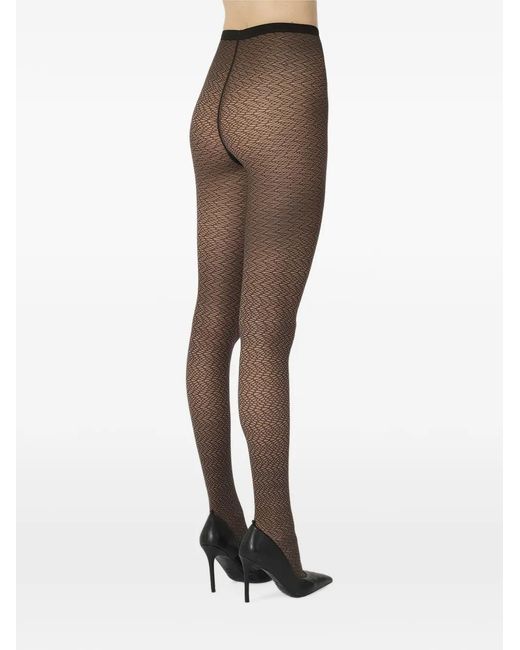 Wolford Natural Wave Geometric-Pattern Tights