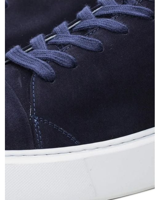Poche Paris Blue Suede Sneakers for men