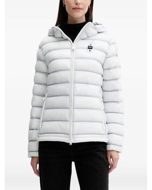 Blauer White Ellis Hooded Jacket
