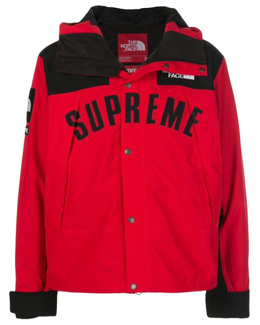 Supreme X The North Face Arc Logo Mountain Parka in Red for Men - Lyst
