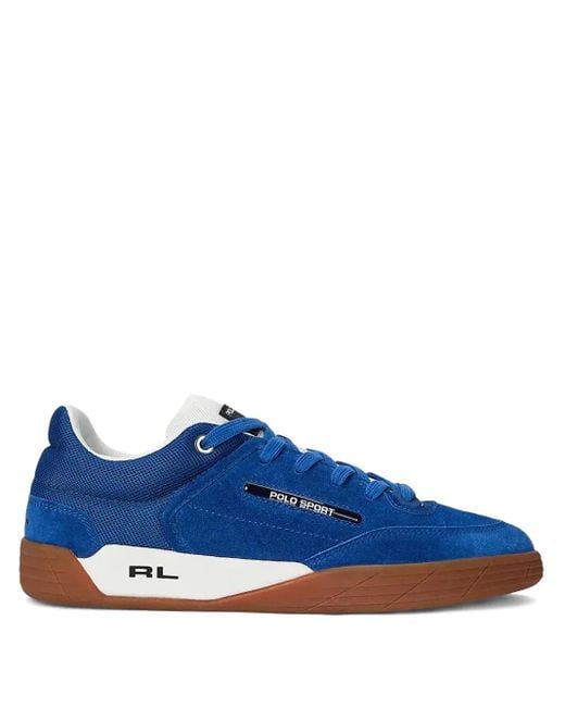 Polo Ralph Lauren Blue Suede Sneakers for men