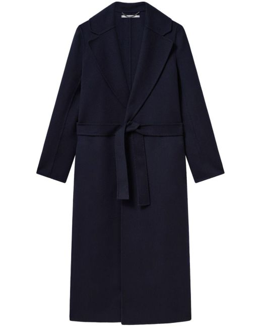 Stella McCartney Blue Belted Coat