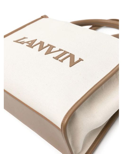 Lanvin Natural Small In&Out Tote Bag