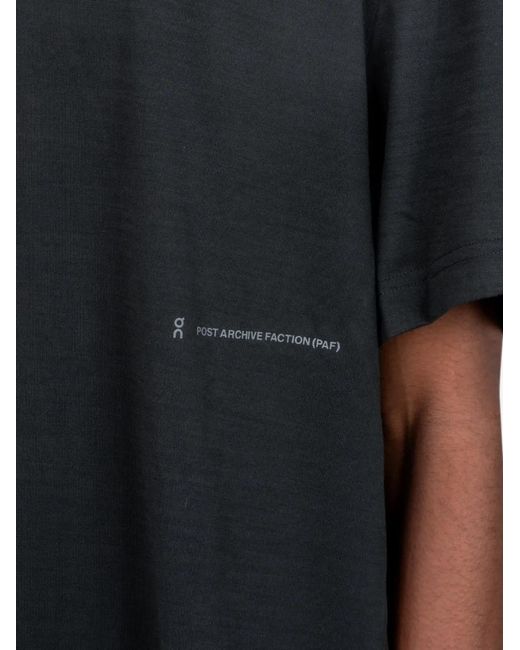 On Shoes Black Running T-Shirt Paf