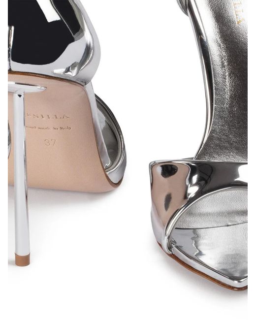 Le Silla White Shirley Heeled Sandals