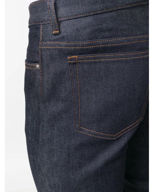 A.P.C. Blue Straight-Leg Jeans for men