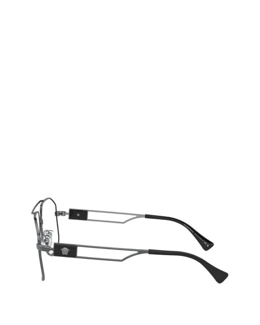 Versace White Lunettes De Vue À Monture Pilote Et Logo Medusa for men