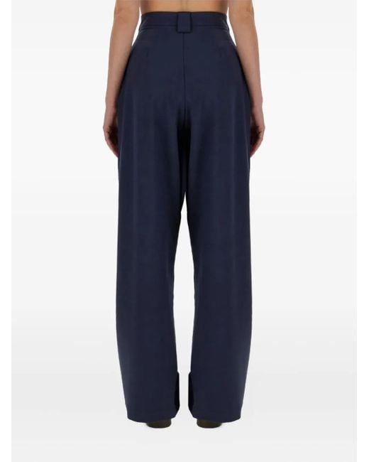 Alysi Blue Pleated Trousers