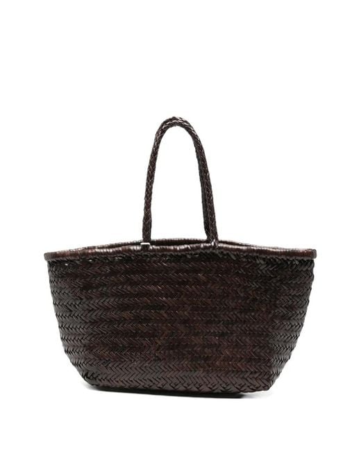 Dragon Diffusion Black Big Bamboo Triple Jump Woven Tote Bag