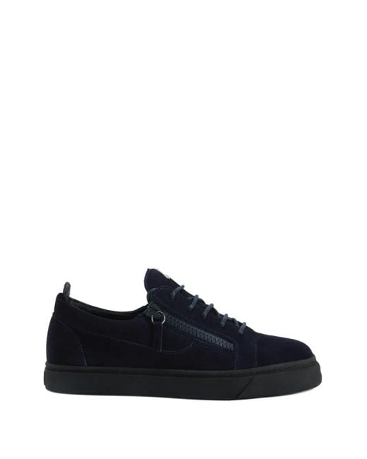 Giuseppe Zanotti Blue Frankie Zip-Lace Sneakers for men