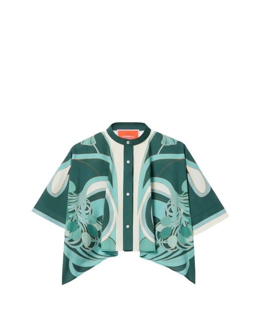 LaDoubleJ Green Mini Foulard Shirt
