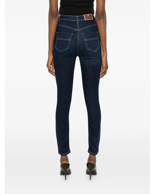 Elisabetta Franchi Blue Skinny Jeans