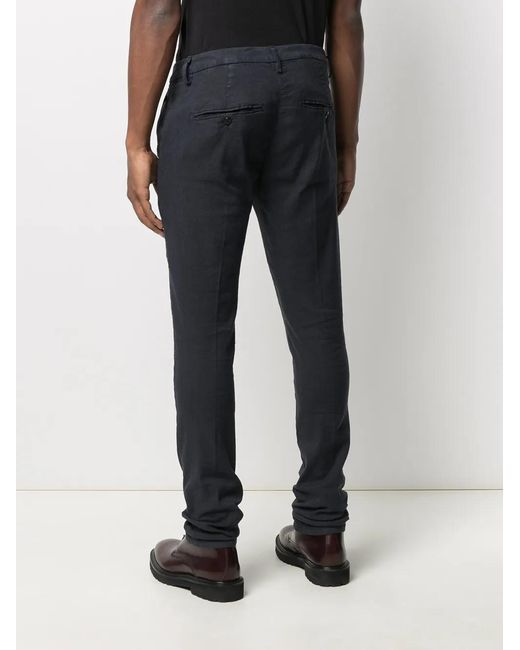 Dondup Blue Slim-Cut Trousers for men
