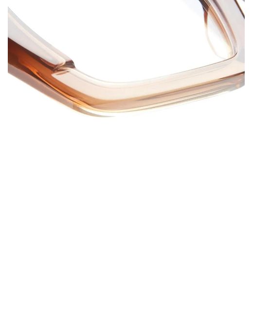 Kuboraum Brown Rectangle-Frame Glasses for men