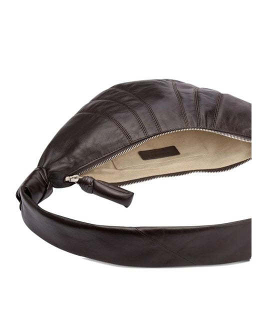 Lemaire Metallic Croissant Leather Shoulder Bag for men