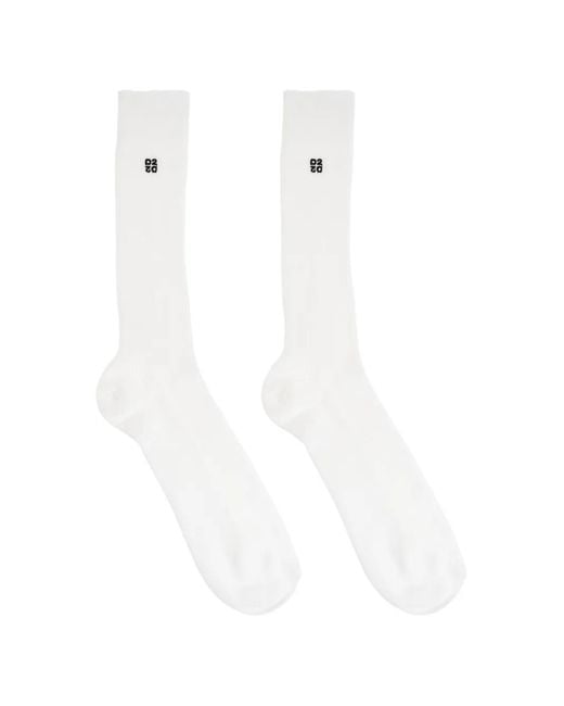 DSquared² White Chaussettes À Logo for men
