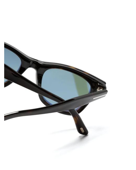 Tom Ford Green Tortoiseshell-Effect Magnetic-Clip Glasses
