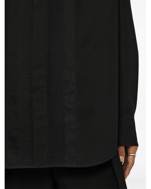 Jil Sander Wednesday P.M. Katoenen Overhemd in het Black voor heren