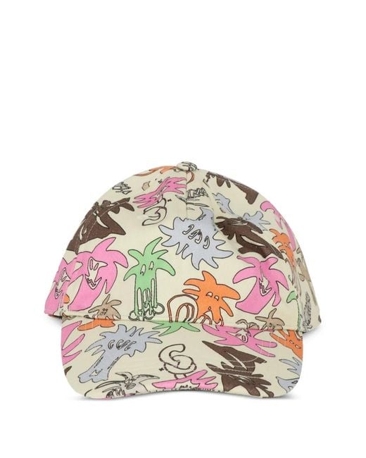 Palm Angels Natural Patterned Hat for men